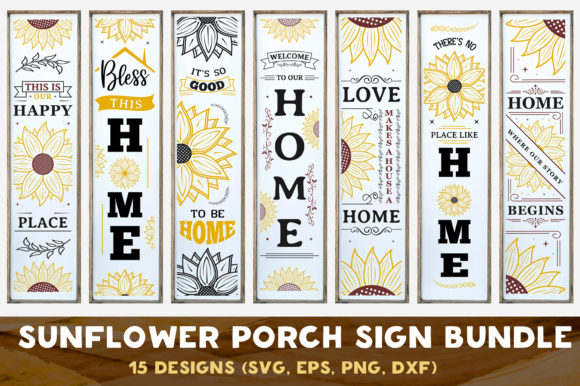 Review: Sunflower Farmhouse Porch Signs Bundle