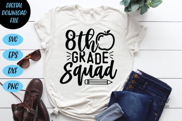 Reviewing the 8th Grade Squad SVG for Embroidery